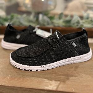 Hey Dude Brand NEW NWT Knit Collection Size L9-M7 Jet Black